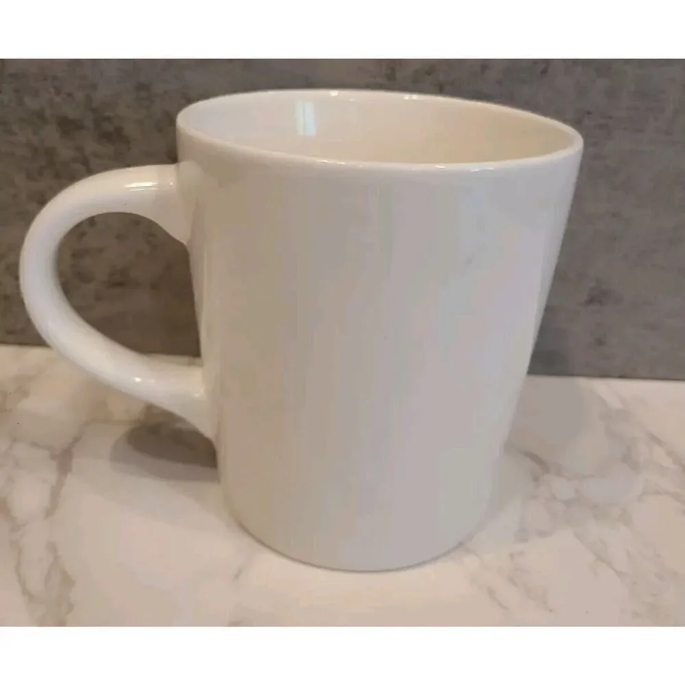 Williams Sonoma 'F' Initial Monogram Rory Dobner Art Mug Fancy Flamingo 19oz EUC